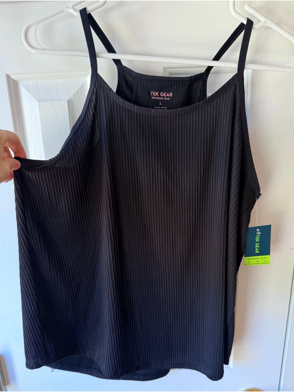 Kohl's Tek Gear Black Ribbed Camisole Tank